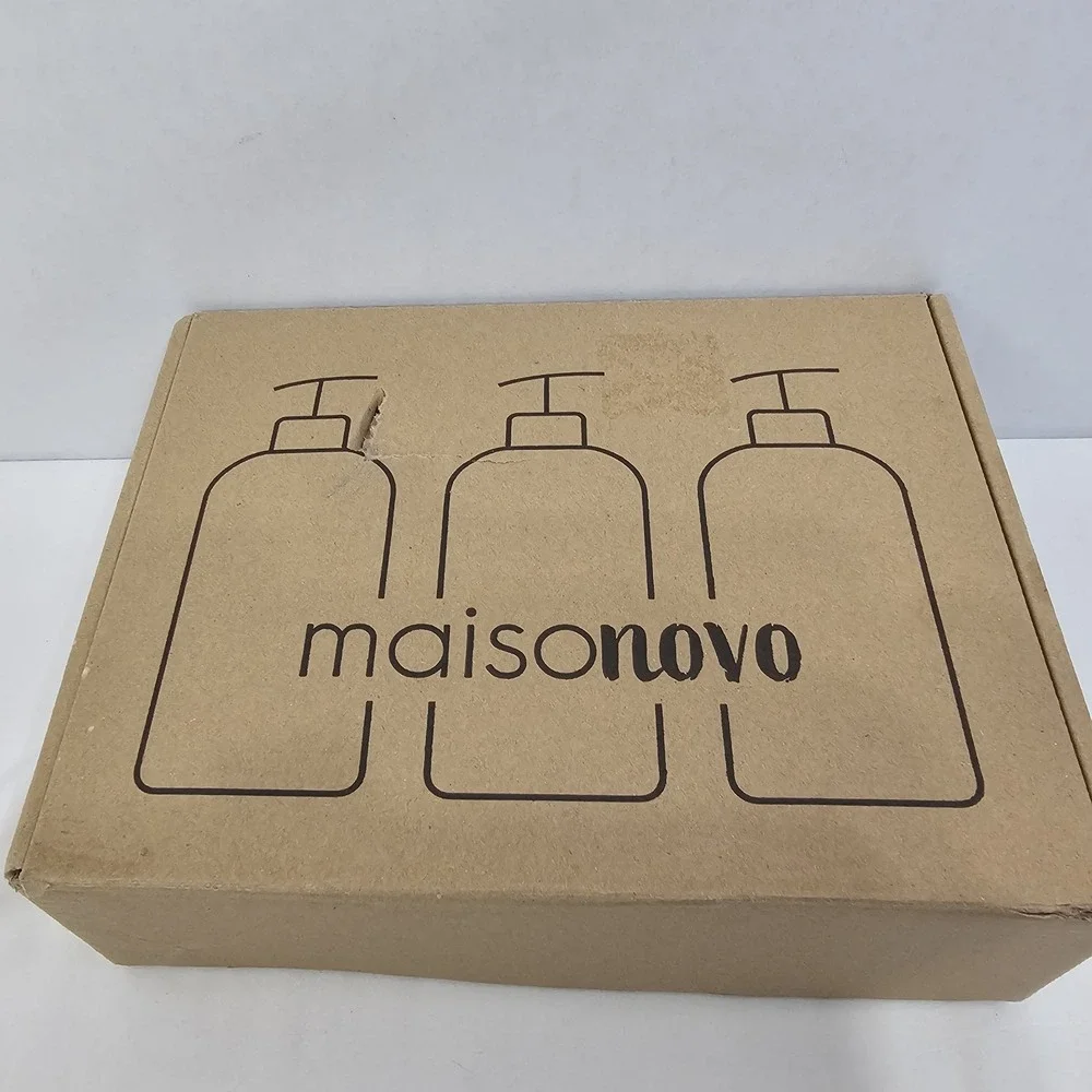 MaisoNovo Shampoo and Conditioner Dispenser - Shower Soap Dispenser Wall Mou...